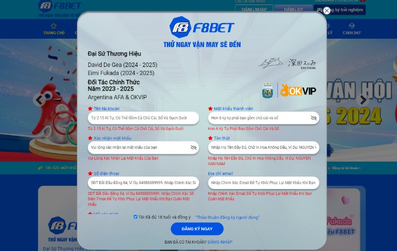 Tạo tài khoản đơn giản